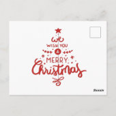 Carte Postale Noël  (Dos)