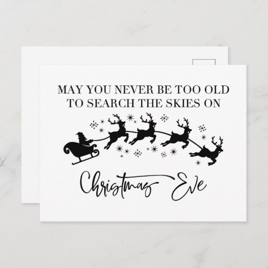 Carte Postale Noël (Devant / Derrière)