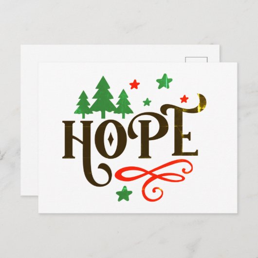 Carte Postale Noël (Devant / Derrière)