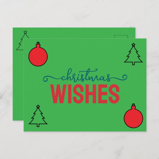 Carte Postale Noël (Devant / Derrière)