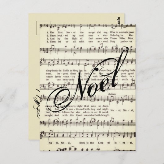 Carte Postale Noel (Devant / Derrière)