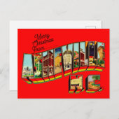 Carte Postale Noël à Asheville NC (Devant / Derrière)