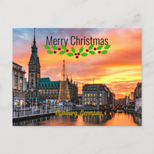 Carte Postale Noël à Hambourg, Allemagne