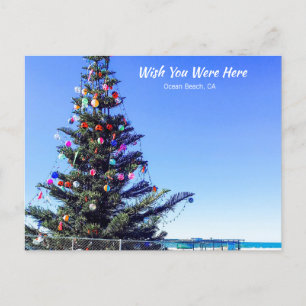 Carte Postale Noël à la plage
