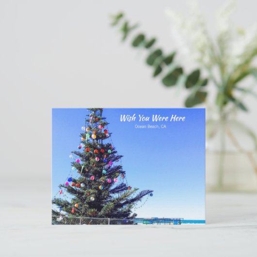 Carte Postale Noël à la plage (Debout devant)