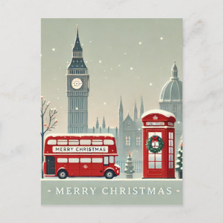 Carte Postale Noël à Londres | Big Ben et Londres festive