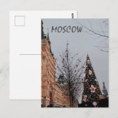 Carte Postale Noël à Moscou (Devant / Derrière)