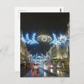 Carte Postale Noël à Regent Street, Londres (Devant / Derrière)