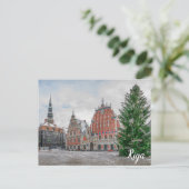 Carte postale Noël à Riga Lettonie (Debout devant)