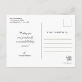 Carte Postale noël à travers le monde | globetrotter de vacances (Dos)