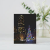 Carte Postale Noël à Warren Park de nuit (Debout devant)