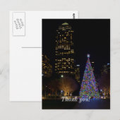 Carte Postale Noël à Warren Park de nuit (Devant / Derrière)