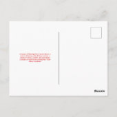 Carte Postale Noël adorable de dessin de rennes (Dos)