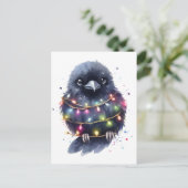 Carte Postale Noël adorable du Corbeau (Debout devant)