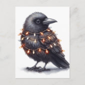 Carte Postale Noël adorable du Corbeau (Devant)