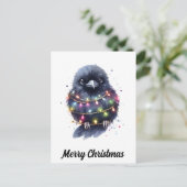 Carte Postale Noël adorable du Corbeau (Debout devant)