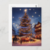 Carte Postale Noël alpin (Devant / Derrière)