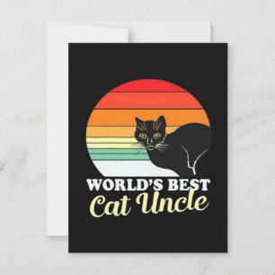 Carte Postale Noël amateur de chat adorable