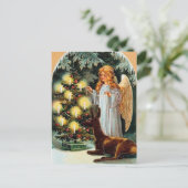 Carte Postale Noël Angel de Noël rétro (Debout devant)