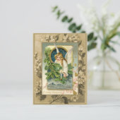 Carte Postale Noël Angel Reproduction Vintage (Debout devant)