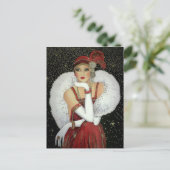 Carte postale - Noël Art déco (Debout devant)