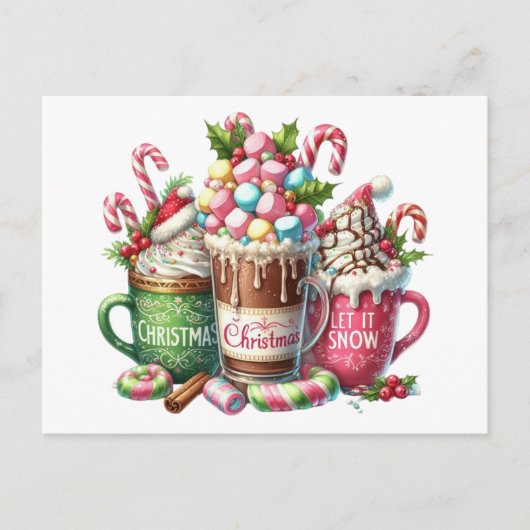 Carte Postale Noël au cacao (Devant)