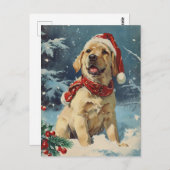 Carte Postale Noël au Labrador (Devant / Derrière)