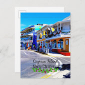 Carte Postale Noël aux îles Caïmans (Devant / Derrière)