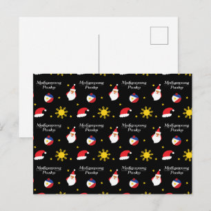 Carte Postale Noël aux Philippines Maligayang Pasko Tagalog