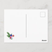 Carte Postale Noël avec un bonhomme de neige (Dos)