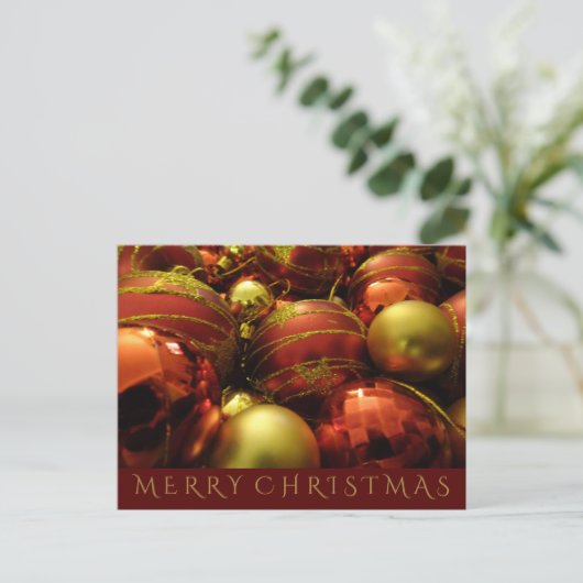 Carte postale Noël Baubles (Debout devant)