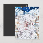 CARTE POSTALE NOËL BLANC (Devant / Derrière)