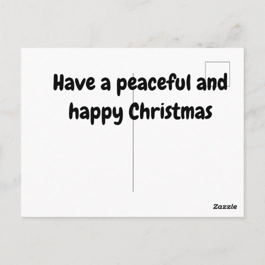 CARTE POSTALE NOËL CAD (Dos)