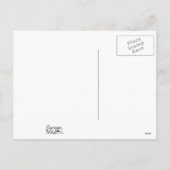 Carte postale Noël Caroling Mouse mignonne Holiday (Dos)