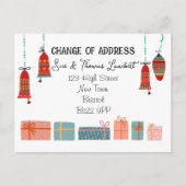 Carte Postale Noël Changement d'adresse Village nordique (Devant)