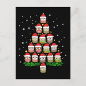 Carte Postale Noël Chouette Cadeaux Filles Noël Arbre Chouette C (Devant)