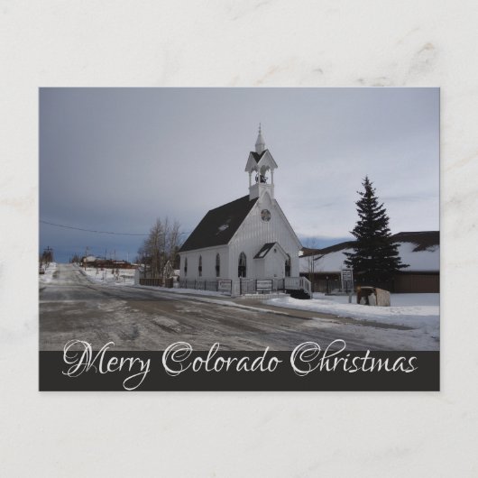 Carte Postale Noël chrétien "Joyeux Noël du Colorado" (Devant)