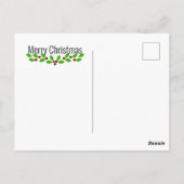 Carte Postale Noël Cocker Spaniel (Dos)