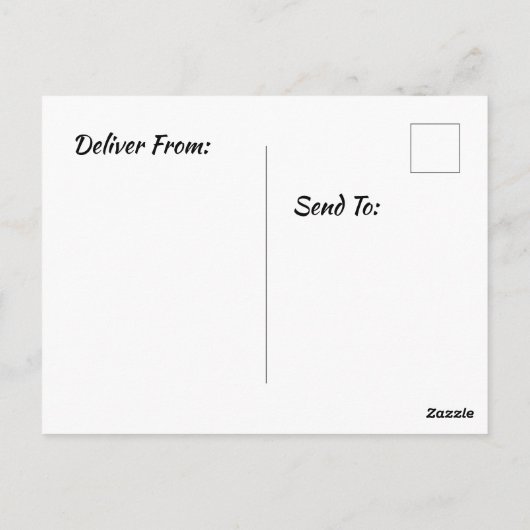 Carte Postale noël commence avec christ (Dos)