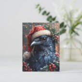 Carte Postale Noël Corbeau (Debout devant)