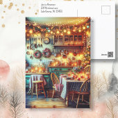 Carte Postale Noël cosy dans la cuisine festive