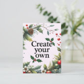 Carte Postale Noël "Créez votre propre photo" (Debout devant)