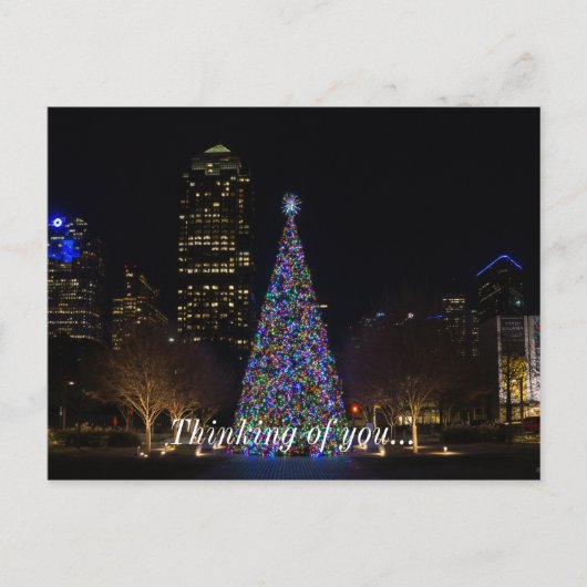 Carte Postale Noël Dans Le Centre De Dallas (Devant)