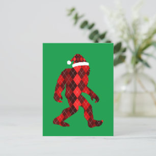 Carte Postale Noël de Bigfoot - Noël drôle