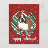 Carte Postale Noël de Bulldog anglais (Devant)