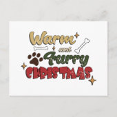 Carte Postale Noël de chien - Noël chaud et furieux (Devant)