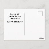 Carte Postale Noël de crosse créative (Dos)