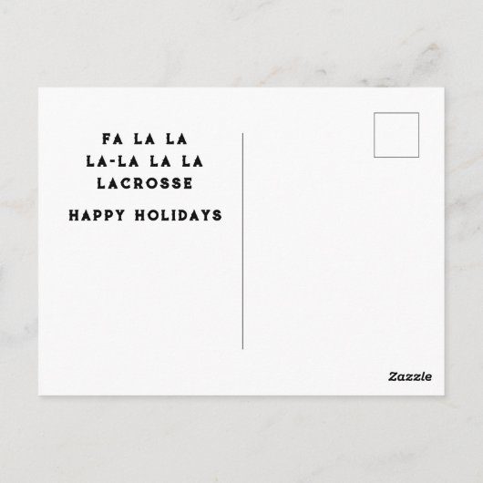 Carte Postale Noël de crosse créative (Dos)