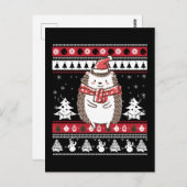 Carte Postale Noël de Hérisson (Devant / Derrière)