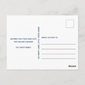 Carte Postale Noël de la Marine (Dos)